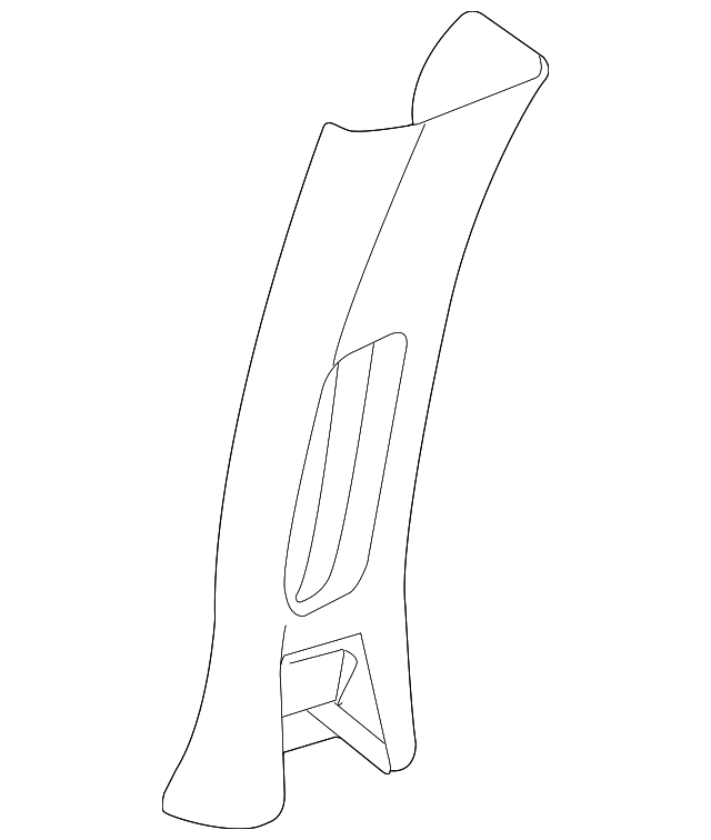 25853936 Деталь LOCK PILLAR TRIM, RIGHT