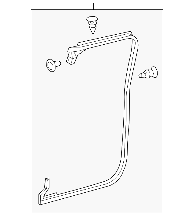 67874-04011 Деталь DOOR W'STRIP, LEFT