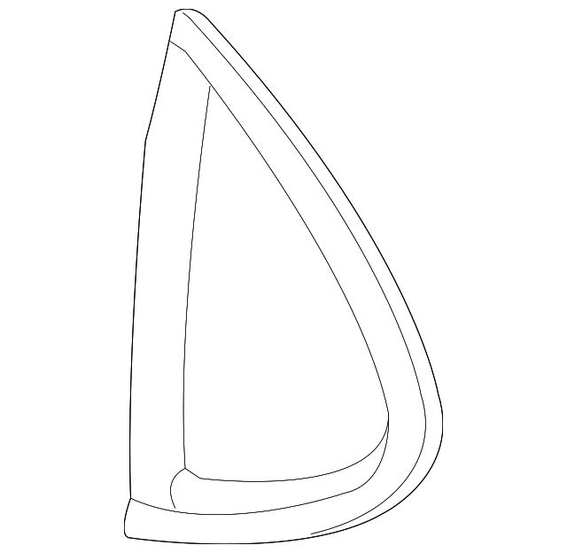 20828693 QUARTER GLASS, LEFT