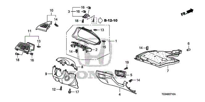 INTERIOR / BUMPER/INSTRUMENT PANEL GARNISH (DRIVER SIDE) for 2010 Honda ACCORD COUPE #1