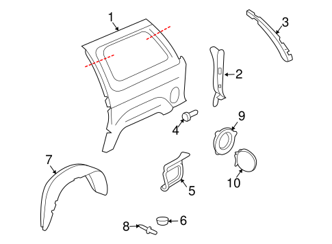 Ascender QUARTER PANEL & COMPONENTS