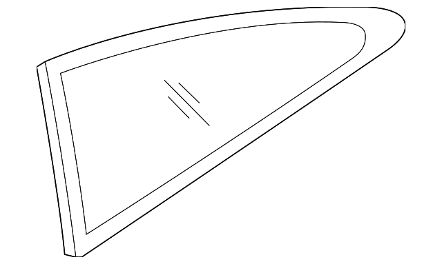 87810-3X410 Деталь QTR GLASS, LEFT