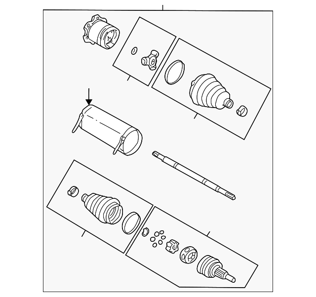 26069244 Деталь AXLE SHAFT ASSY, RIGHT