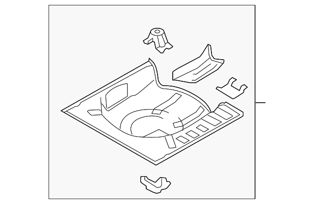 74514-EL330 Деталь REAR FLOOR PAN