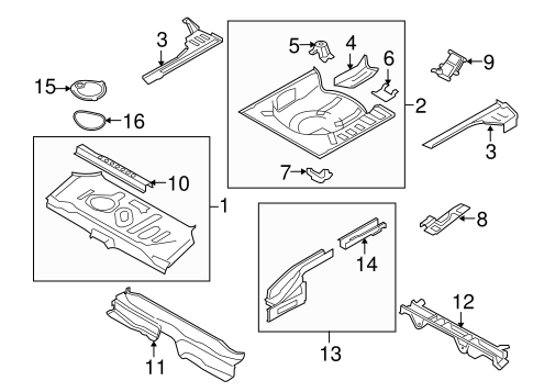 Versa REAR FLOOR & RAILS