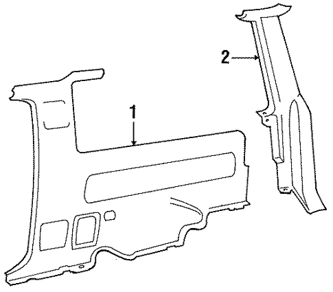Bronco II INTERIOR TRIM - QUARTER PANELS