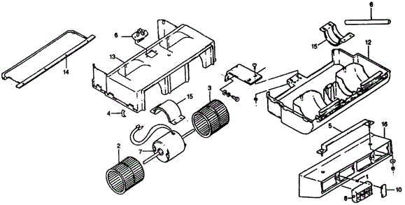 BODY / AIR CONDITIONING/A/C EVAPORATOR (TYPE-2) for 1977 Honda CIVIC HATCHBACK #1