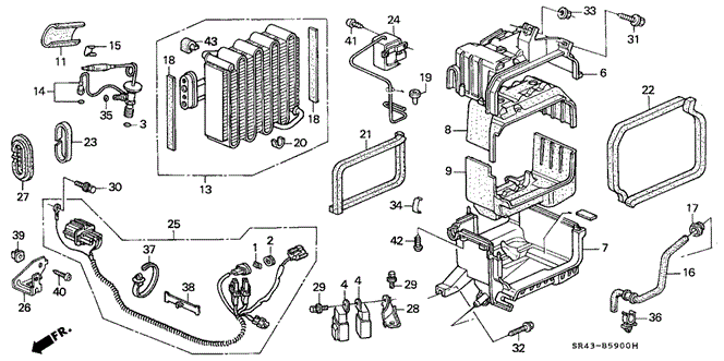 1993 Honda CIVIC SEDAN SEAL, EVAPORATOR JOINT - (80288SR3000) 1993 Honda CIVIC SEDAN SEAL, EVAPORATOR JOINT - (80288SR3000)