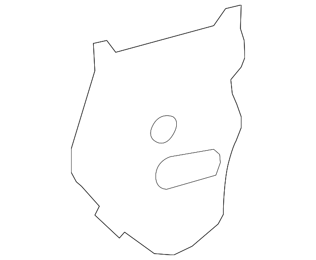 67842-0C040 Деталь WATER DEFLECTOR, LEFT