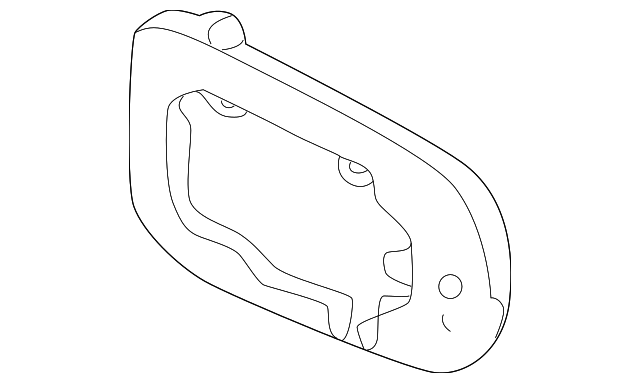 96366-3Y000 Деталь MIRROR GLASS, LEFT