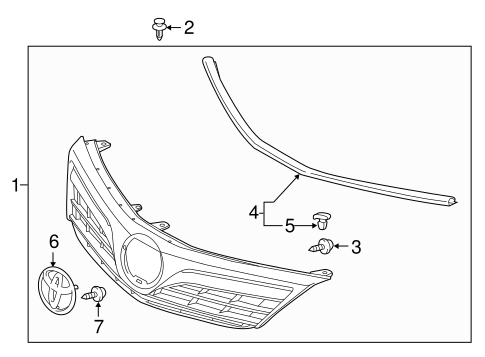 Camry GRILLE & COMPONENTS
