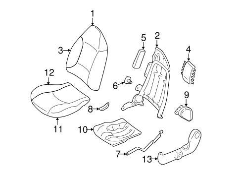 Escape FRONT SEAT COMPONENTS