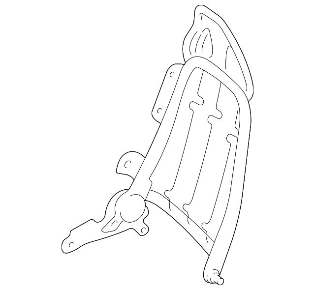 YL8Z7861018BA Деталь SEAT BACK FRAME, RIGHT