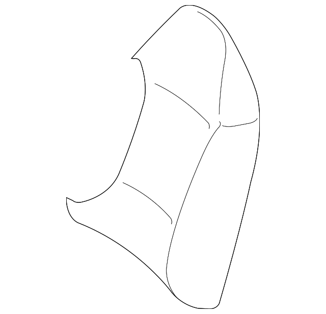 YL8Z7864416JAB Деталь SEAT BACK COVER, RIGHT
