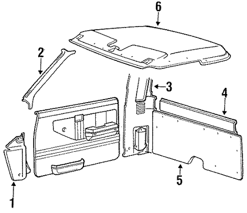Ram 50 INTERIOR TRIM - CAB