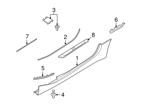 Z4 EXTERIOR TRIM - PILLARS