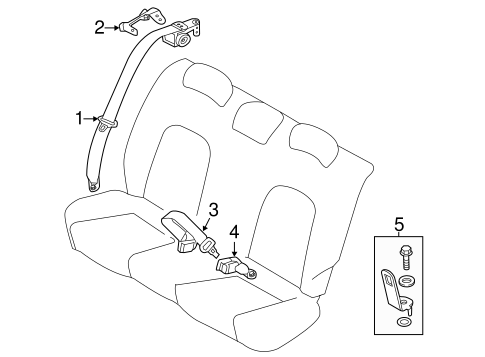 Forte Koup REAR SEAT BELTS 2