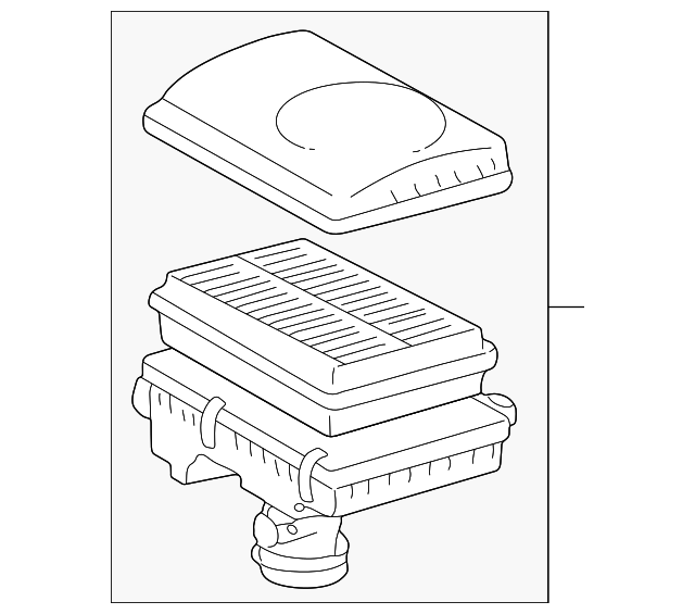 17700-21090 Деталь AIR CLEANER ASSY