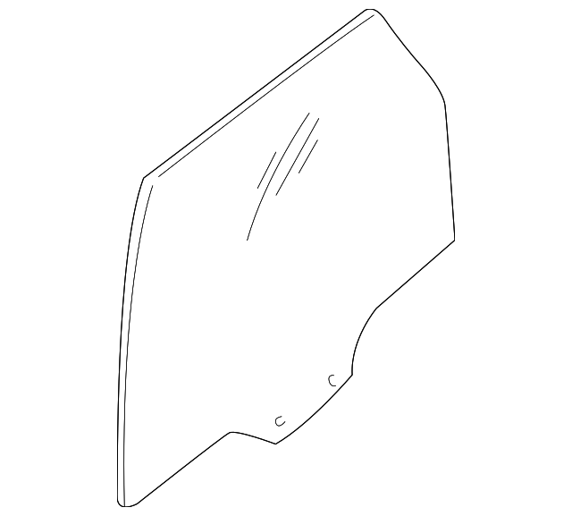 EC0173511A Деталь DOOR GLASS, LEFT