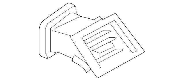 204-830-67-54-9116 VENT GRILLE, LEFT