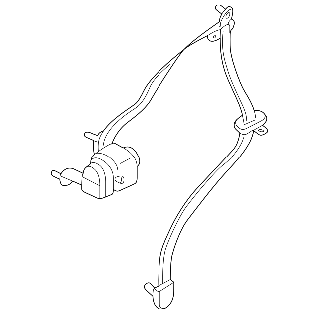 89825-7B027 Деталь BELT & RETRACTOR, LEFT
