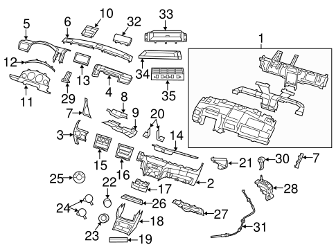 Routan INSTRUMENT PANEL COMPONENTS