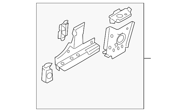 NE51-70-1AXA Деталь CORNER REINF, RIGHT