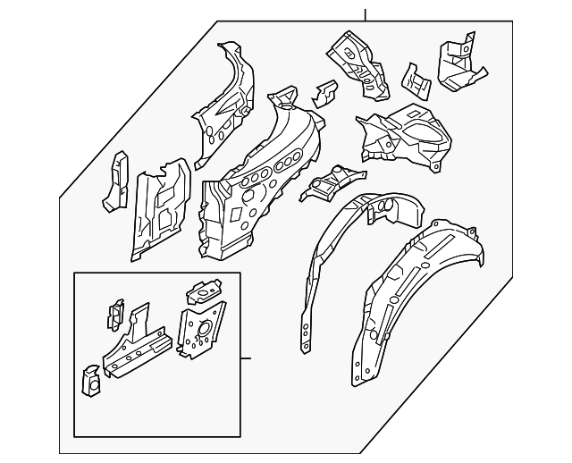 NFY9-71-100M Деталь INNER PANEL ASSY, LEFT