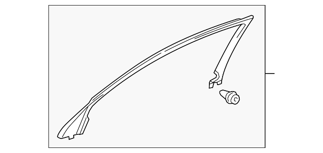 67664-30081 Деталь FRAME MOLDING, LEFT
