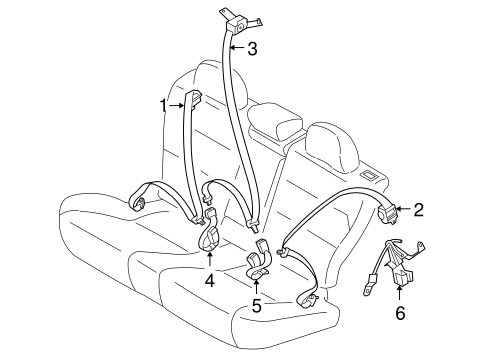 Outback REAR SEAT BELTS