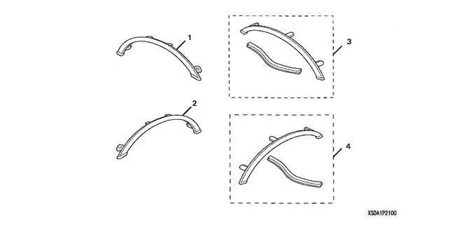 ACCESSORIES/FENDERWELL TRIM for 2003 Honda ACCORD SEDAN #1