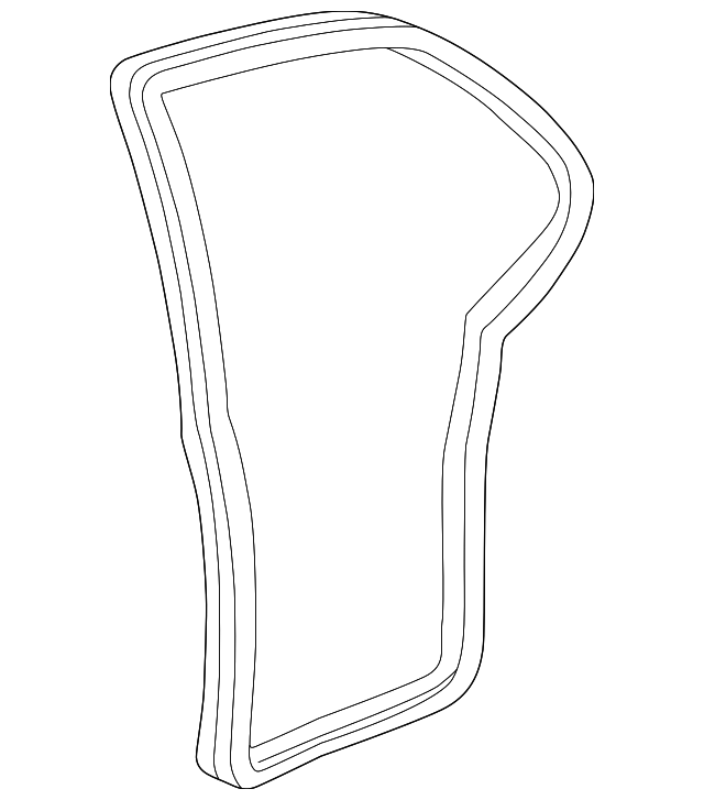 10419497 Деталь DOOR W'STRIP, RIGHT