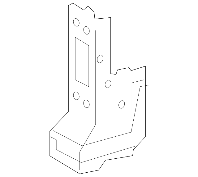 5710742030 Деталь FRONT RAIL END, RIGHT