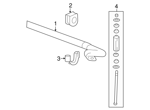 Escalade ESV STABILIZER BAR & COMPONENTS