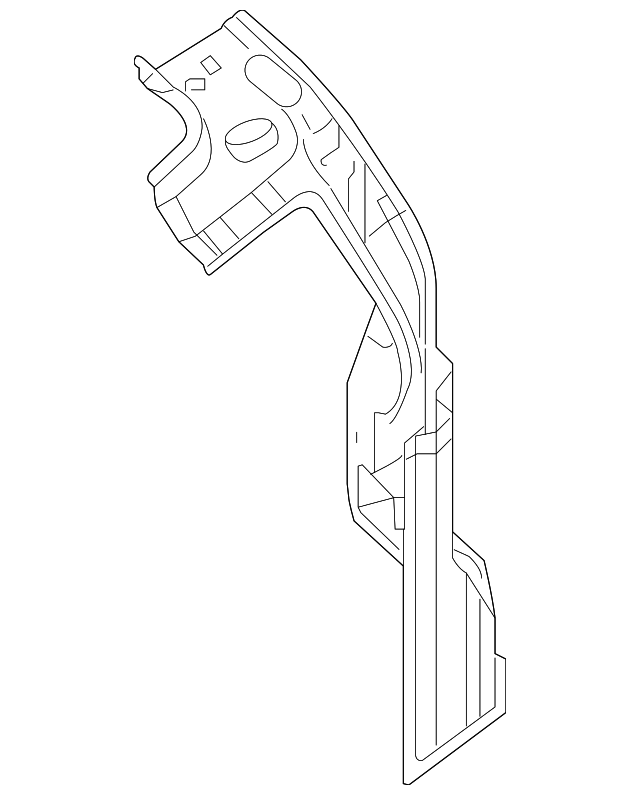 G7645-ZS2MA Деталь REAR BODY REINF, LEFT