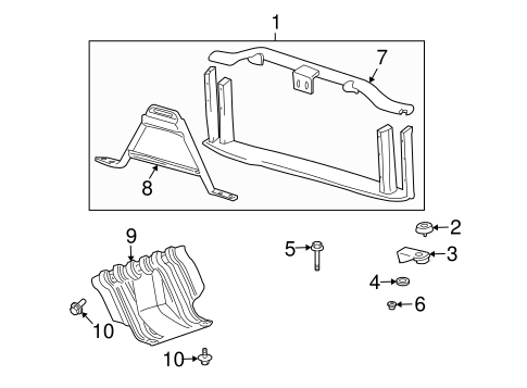 Escalade RADIATOR SUPPORT