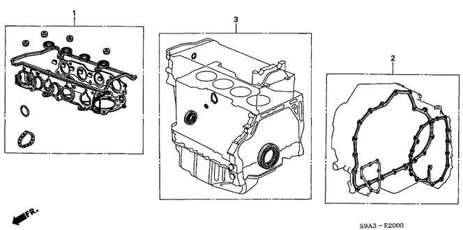 ENGINE/GASKET KIT (L4) for 2003 Honda ACCORD SEDAN #1