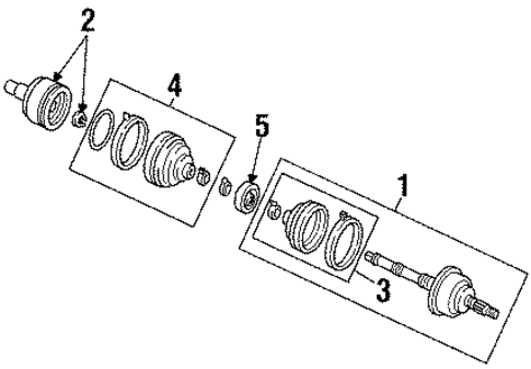 Escort DRIVE AXLES