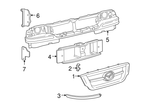 B3000 GRILLE & COMPONENTS