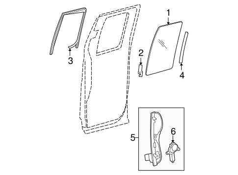 F-150 GLASS - REAR DOOR