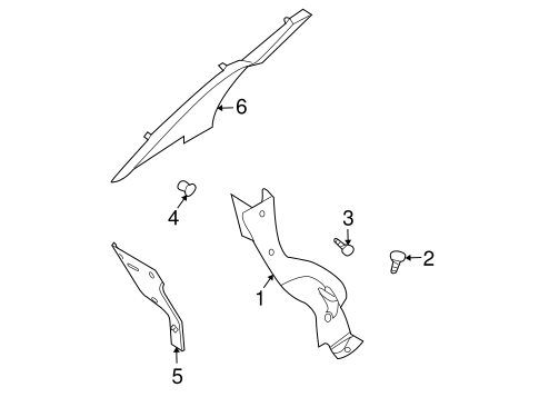 Aveo INTERIOR TRIM - QUARTER PANELS