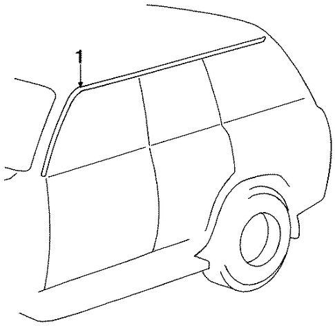 Land Cruiser EXTERIOR TRIM - ROOF