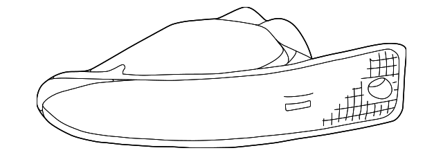 MR522586 Деталь LENS & HOUSING, RIGHT