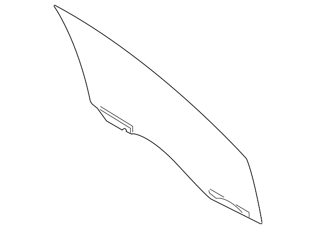 FL3Z-1521411-A Деталь DOOR GLASS, LEFT