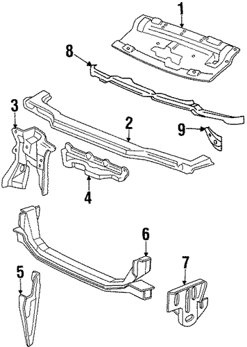 Celica RADIATOR SUPPORT