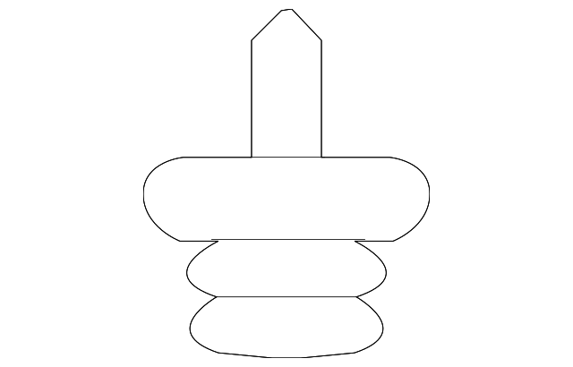 -W790264-S900 Деталь STRIKER COVER RETAINER, RIGHT
