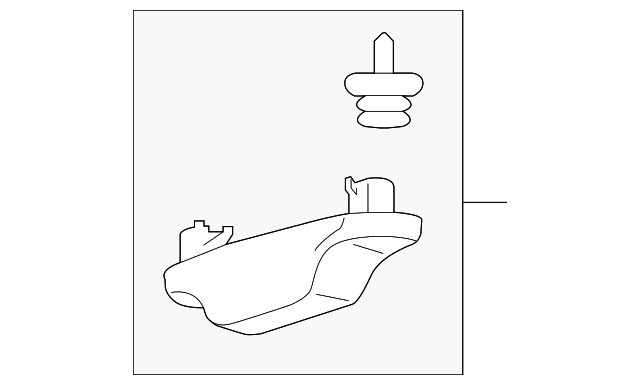 FL3Z-18264B82-AA Деталь STRIKER COVER, RIGHT