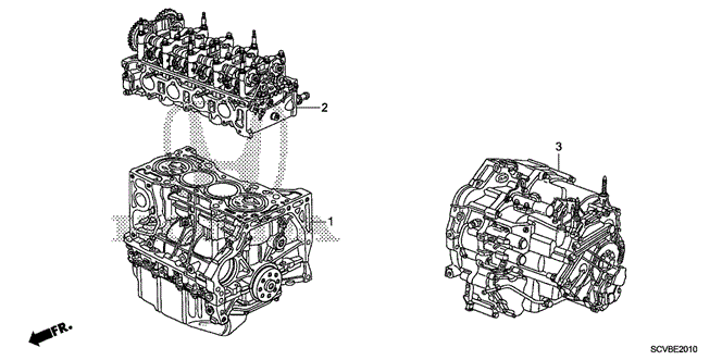 ENGINE/ENGINE ASSY. - TRANSMISSION ASSY. for 2011 Honda ELEMENT #1