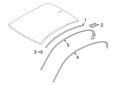 640i Gran Coupe EXTERIOR TRIM - ROOF 2