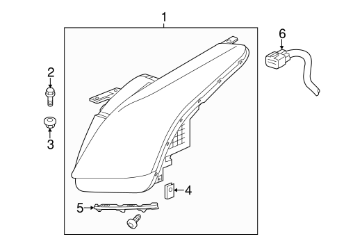 ELR HEADLAMP COMPONENTS